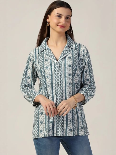 Mustard Multicolour Printed Casual Shirts-picture-18