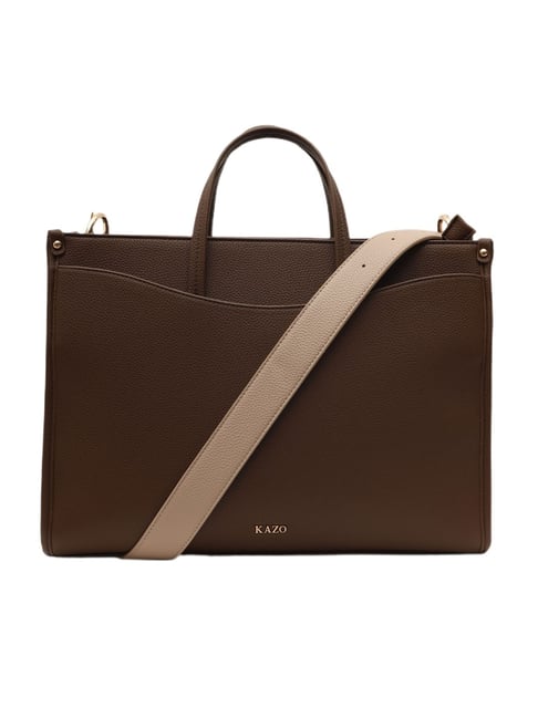 Kazo Charlotte Dark Brown Large Tote Bag-picture-23