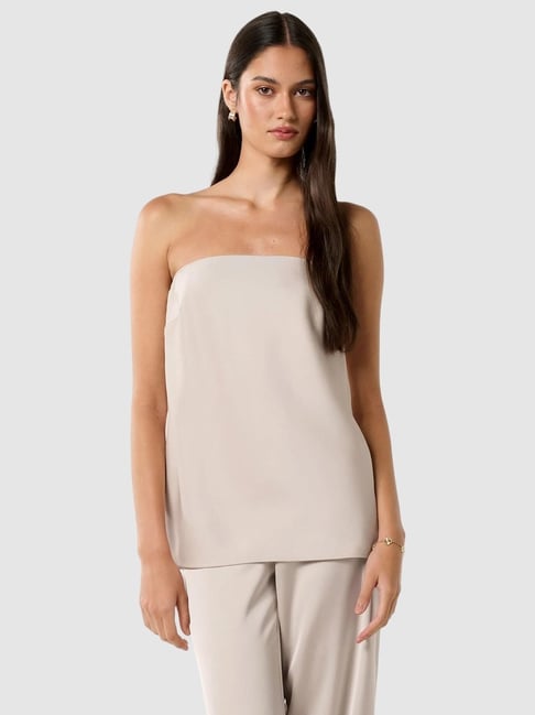 Forever New Sloane Trim Spliced Print Blouse