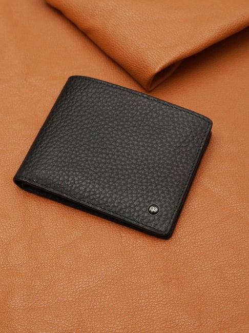 Peter England Black Textured Leather Wallet-picture-21