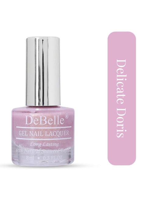 Debelle Gel Nail Lacquer Delicate Doris Light Baby Pink With Gold - 8 ml