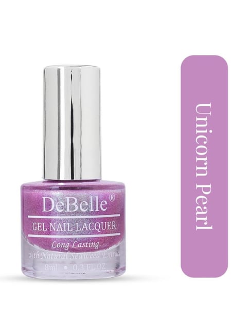Debelle Gel Nail Lacquer Unicorn Pearl Pink With Blue & Green Glitter - 8 ml-picture-19