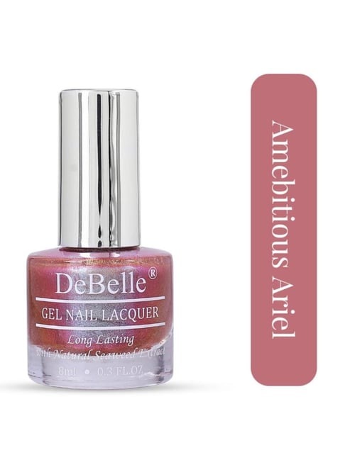 Debelle Gel Nail Lacquer Ambitious Ariel Brown With Shimmering Blue & Green Glitter - 8 ml-picture-18