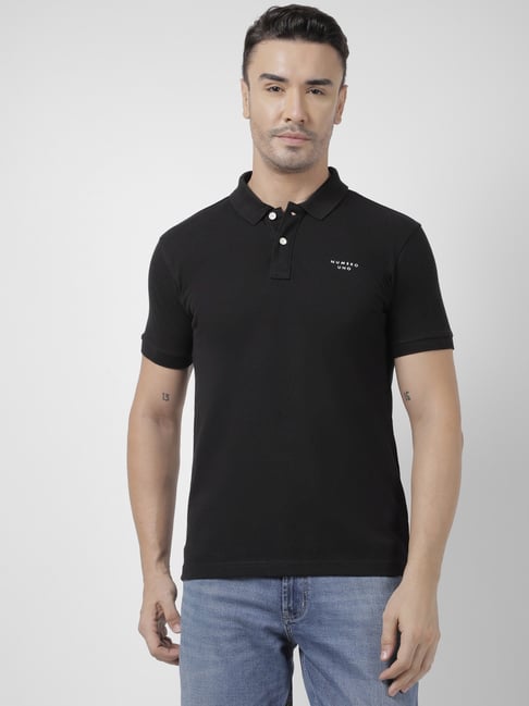 Numero Uno Black Regular Fit Polo T-Shirt-picture-20