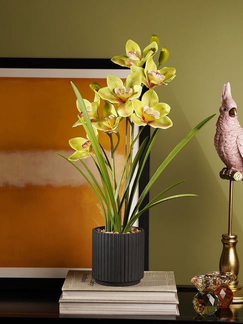 Pure Home and Living Green Artificial Cymbidium in Ceramic Pot-picture-40