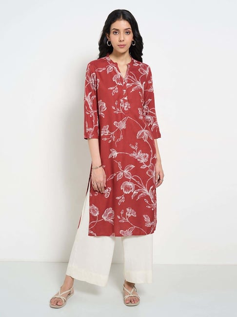 Rangmanch by Pantaloons Red Printed Kurtas-picture-38