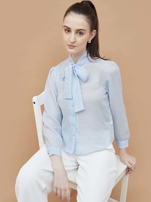 Code By Lifestyle Light Blue Regular Fit Shirt-picture-35