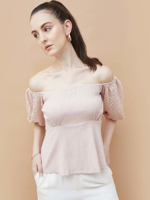 Code By Lifestyle Dusty Pink Regular Fit Top-picture-44