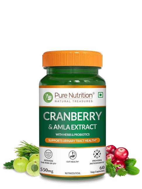 Pure Nutrition Cranberry & Amla Extract with 3 Billion CFU Probiotics¿