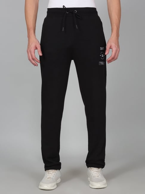 Cantabil Black Regular Fit Sports Trackpants-picture-45