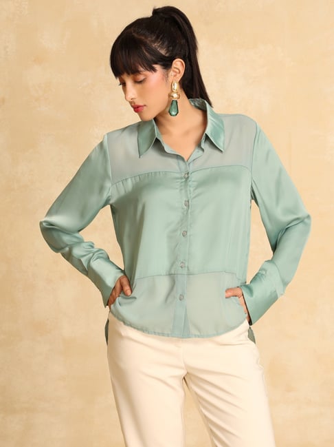 Kazo GreenFormal Shirt