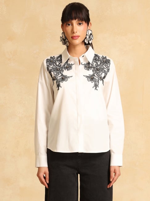 Kazo White Casual Shirt-picture-41