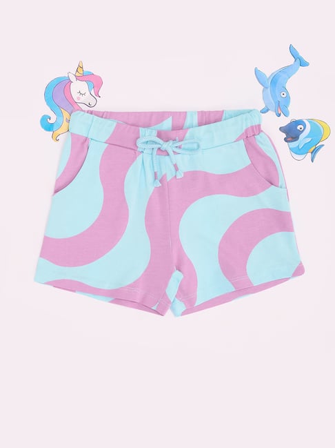 Pantaloons Junior Girls Blue Shorts-picture-32