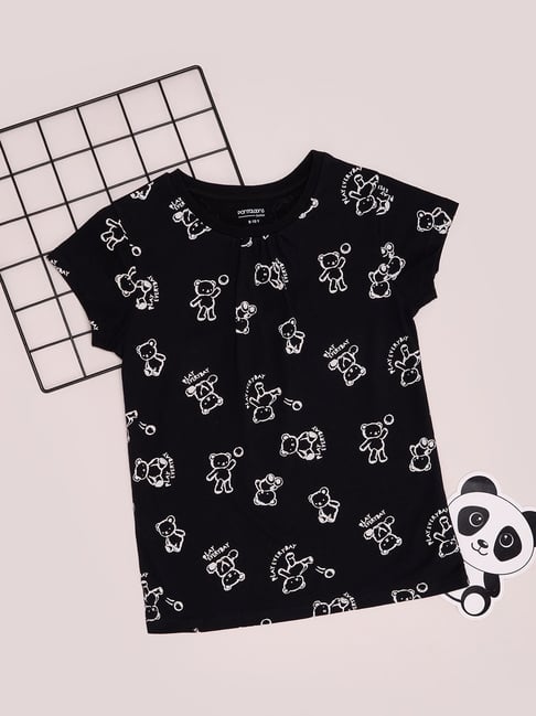 Pantaloons Junior Girls Black T-Shirt-picture-32