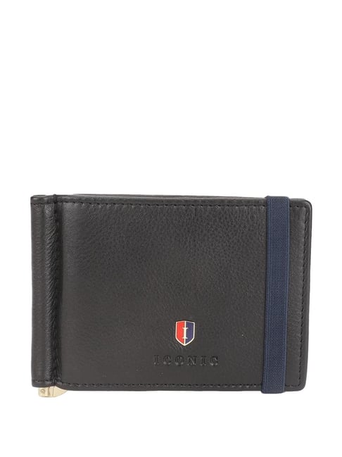 Iconic Black Casual Leather Money Clip for Men-picture-44