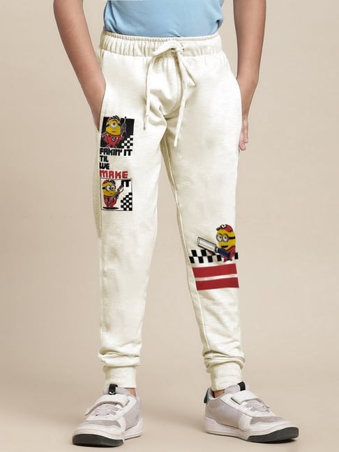 Kidsville Minions Printed Regular Fit Joggers For Boys