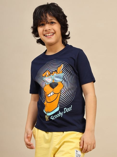 Kidsville Scooby Doo Printed Regular Fit T-Shirt For Boys