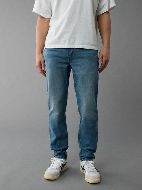 American Eagle Men Blue EasyFlex Slim Straight Jeans-picture-20
