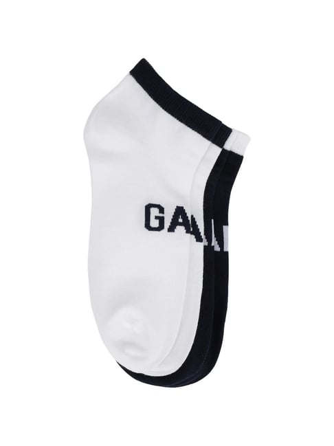 Gant Black & White Cotton Solid Socks Pack of 2-picture-12