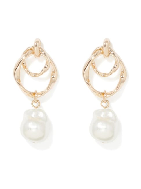 Forever New Gold & Pearl Holly Pearl Drop Earring-picture-20