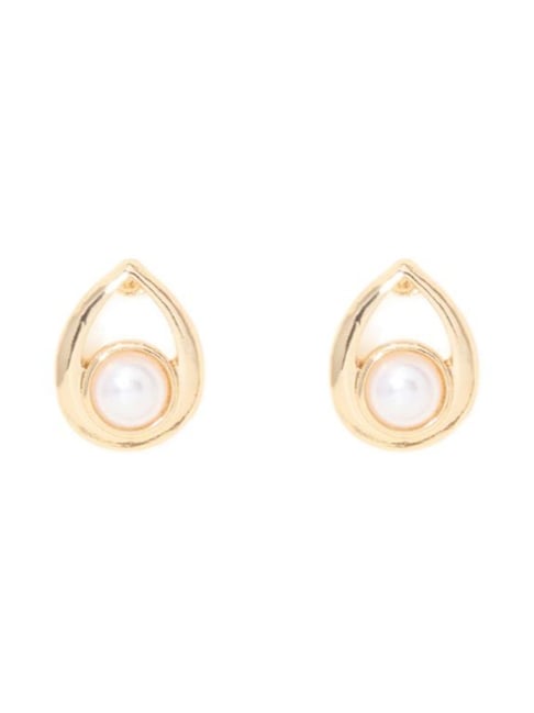 Forever New Pearl & Gold Sanchia Pearl Teardrop Stud Earring-picture-34