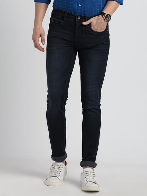 Turtle Denim Blue Narrow Fit Jeans