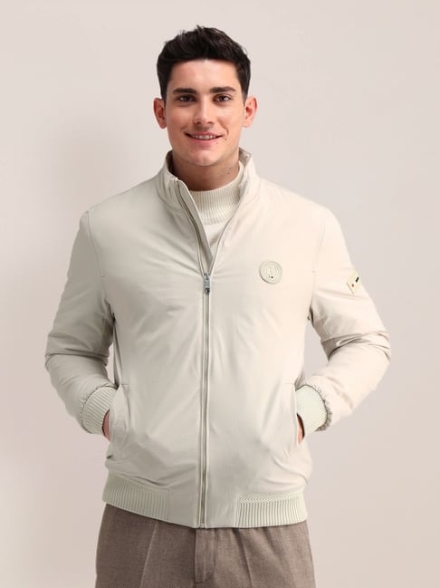 U.S. Polo Assn. White Cotton Regular Fit Jacket-picture-12
