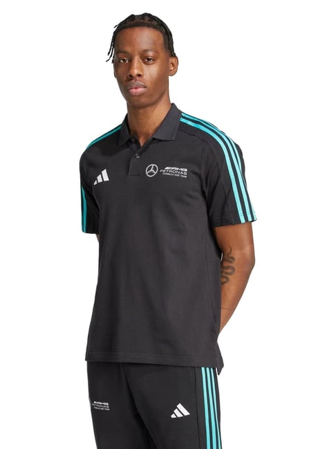 Adidas Black Motorsport MER DNA M Polo T-Shirt