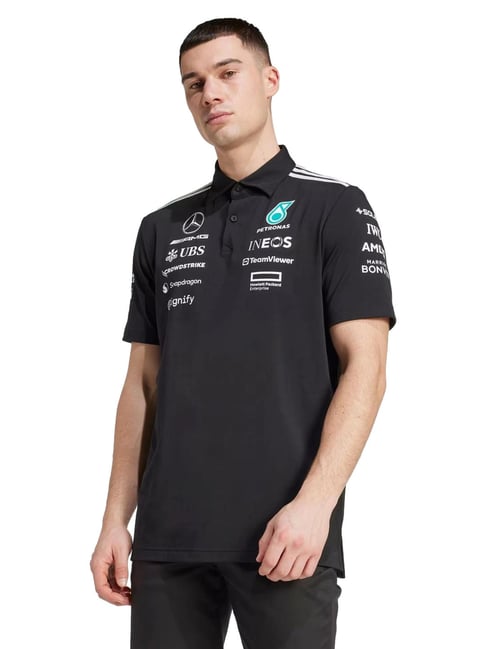 Adidas Black Motorsport MER TM BM Polo T-Shirt-picture-10