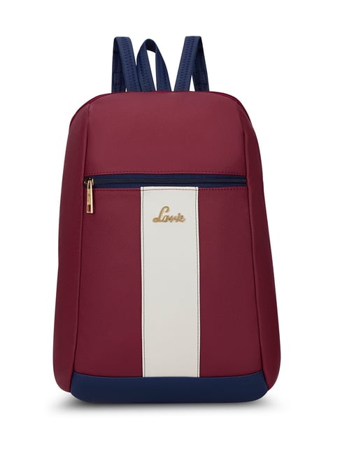LAVIE LUXE Cobie Red Leather Small Backpack