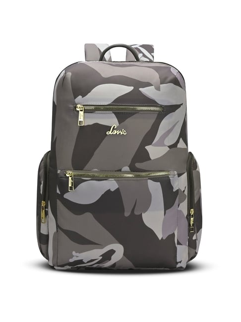 Lavie Valeria Grey Camo Leather Large Backpack