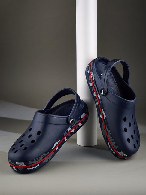 Campus Men's GC-4001 Navy & Red Clogs