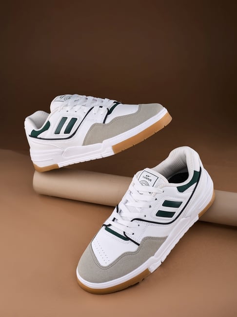 Campus Men's OG-Collection REVOLT Off White & Green Sneakers-picture-39