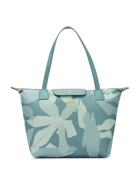 Lavie Vincy Green Printed Leather Large Tote Bag-picture-33