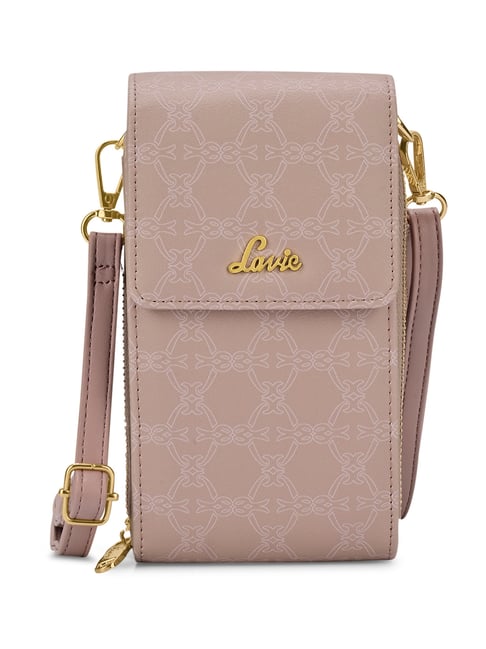 Lavie Mup Pink Logo Leather Medium Wallet