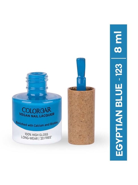 Colorbar Vegan Nail Lacquer Egyptian Blue - 123 - 8 ml-picture-22