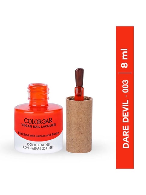 Colorbar Vegan Nail Lacquer Dare Devil - 003 - 8 ml-picture-33
