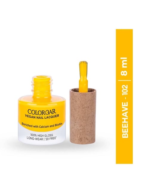 Colorbar Vegan Nail Lacquer Beehave - 102 - 8 ml-picture-25
