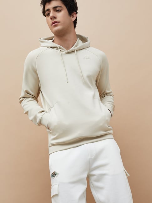 Kappa White Regular Fit Hooded Sweatshirt-picture-42