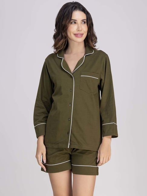 Moomaya Green Shorts Set-picture-45