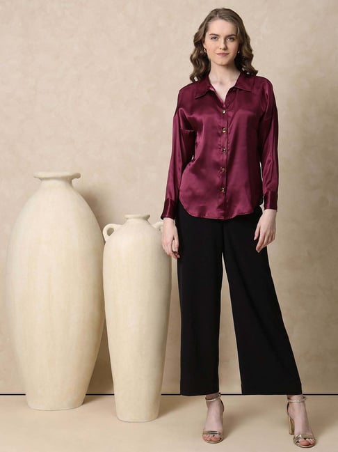 MISH Maroon Casual Shirt-picture-41