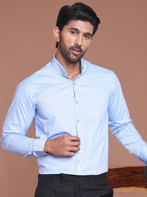 Indian Needle Green Regular fit Solid Shirt-picture-31