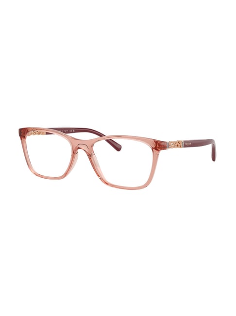 Vogue Eyewear Evergreen Pink Square Eye Frame for Women