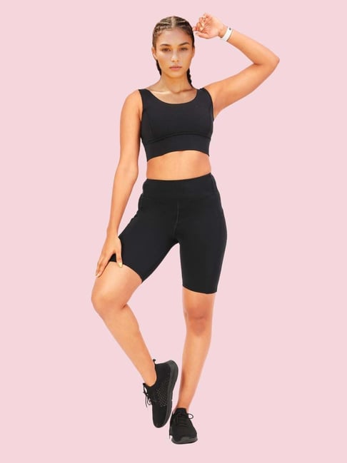 Enamor Black Sports Shorts