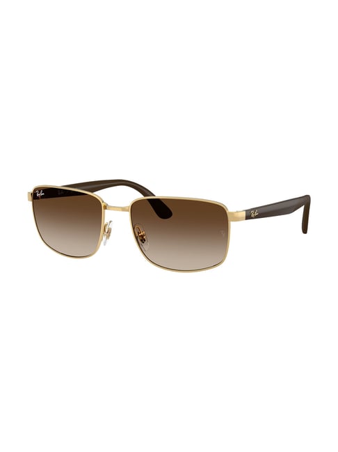 Ray-Ban Core Brown Rectangular Gradient Unisex Sunglasses-picture-24