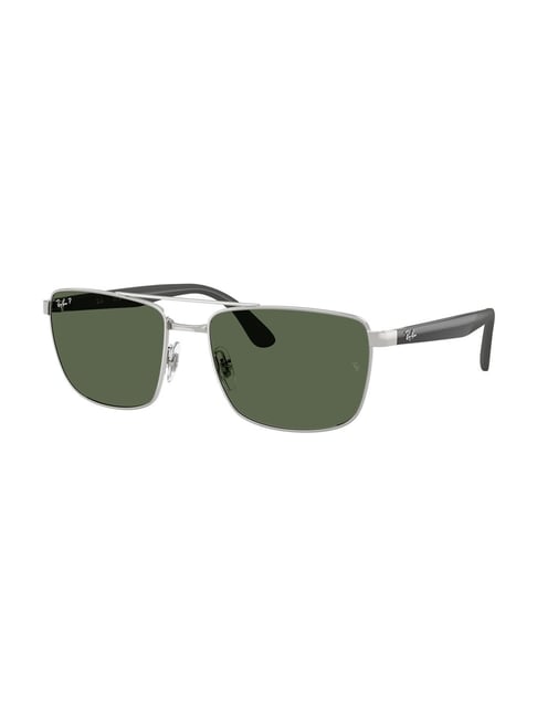 Ray-Ban Core Green Rectangular Polarized Unisex Sunglasses-picture-24