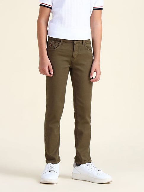 U.S. Polo Assn. Boys Green Jeans