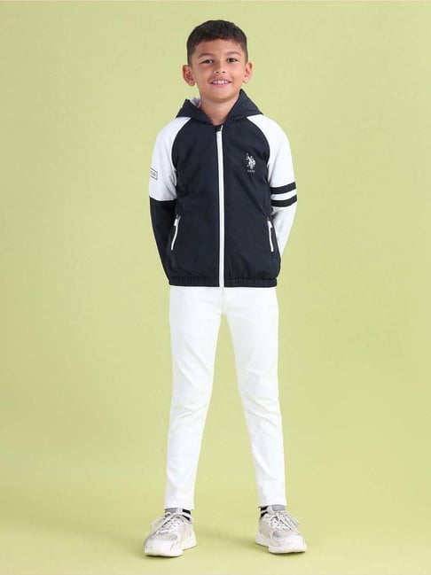 U.S. Polo Assn. Boys Blue Full Sleeves Summer Jacket