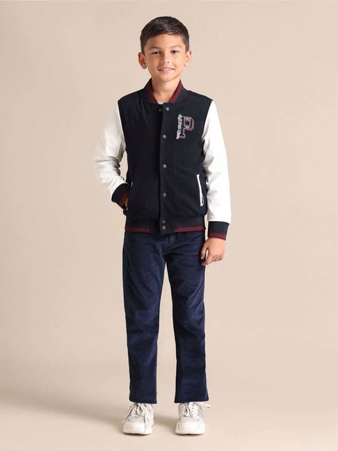U.S. Polo Assn. Boys Black Full Sleeves Summer Jacket