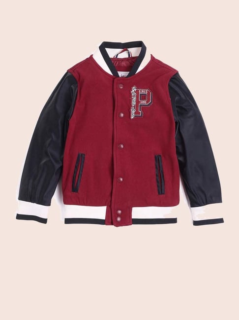 U.S. Polo Assn. Boys Red Full Sleeves Summer Jacket